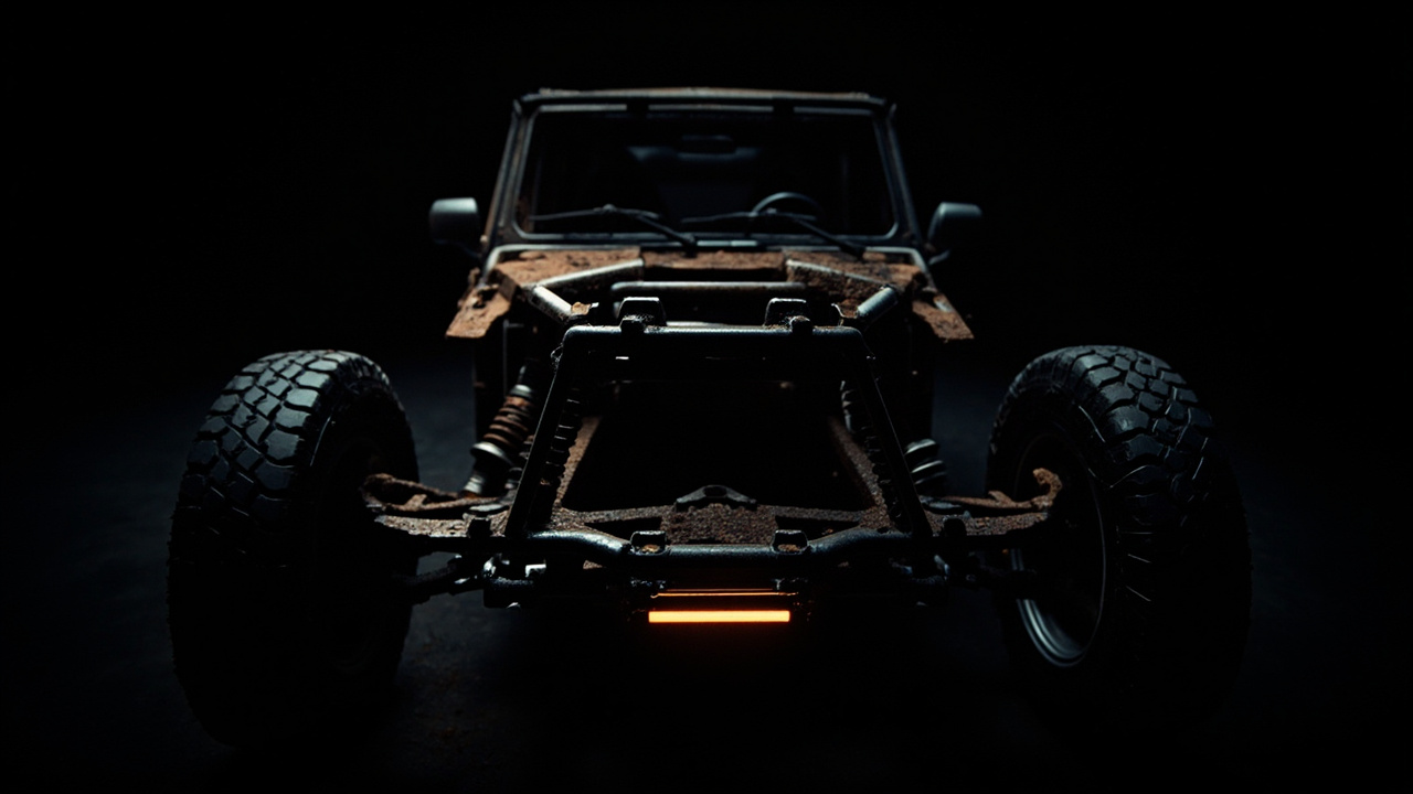 Шасси Jimny крупным планом